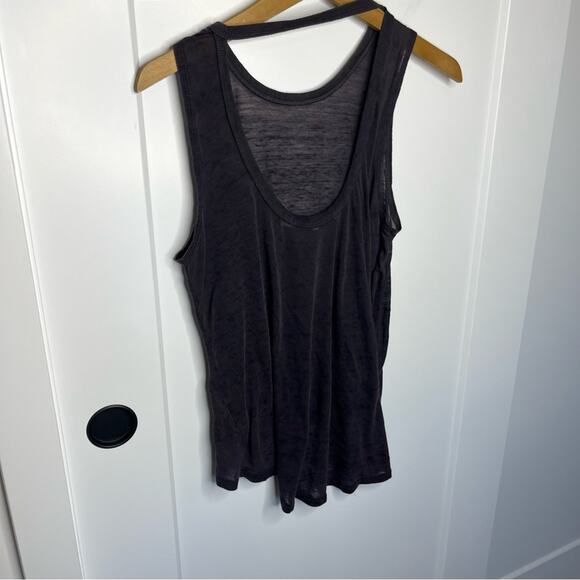 Pam & Gela Washed Burn Out Lightweight High Low Tank Top Size Small - Picture 4 of 5